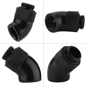 Adapter, 4" Thread 45 Degree Bend Angle Suitbale for CPU Water Cooling Heatsink