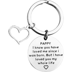 Pappy Keychain Grandpa Gift Father’s Day Gift Birthday Gift for Grandpa Pappy