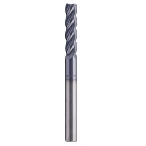 BestParts High Performance Solid Carbide Long End Mill, AlTiN Coated, 4 Flute, 30 Degree Helix, 1/4" Cutting Diameter, 1/4" Shank Diameter, 1-1/8" Length of Cut, 3" Overall Length