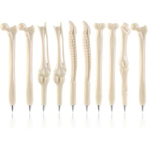 Novelty Creative Bone Shape Ballpoint Pens Doctor Nurse Pen in Black Ink Gift Pen for Kids Pack of 5