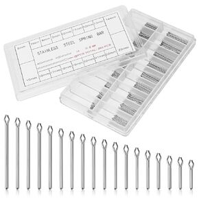 360 Pieces 6-23mm Watch Band Link Cotter Pin Assortment Watch Band Spring Bars Stainless Steel Watch Bracelet Pin for Watch Band Repair Kit, Dia. 0.8mm