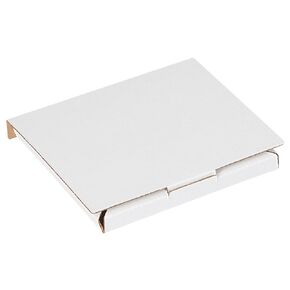 Aviditi MLRCD Corrugated CD Mailer, 5-5/8" Length x 5" Width x 7/16" Height, White (Bundle of 50)