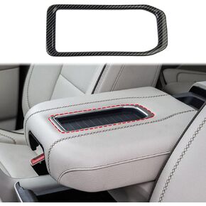 Korlot Carbon Fiber Center Console Organizer Armrest Box Tirm for Chevrolet Tahoe/GMC Yukon/Yukon XL 2021+ for Chevrolet Silverado/GMC Sierra 2019+
