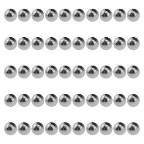 Acoeitl 8mm Bearing Balls 304 Stainless Steel Round Smooth Shiny Precision Balls Mountain Bikes Wheels Roll Smoothly for Repair Front Hub Rear Hub Pedals Replace Axles Drawer Slides 50Pcs
