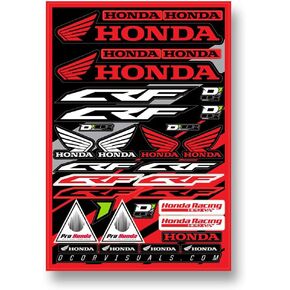 ورقة ملصق D'cor Visuals 40-10-100 (Honda Crf 12 بوصة × 18 بوصة)، عبوة واحدة