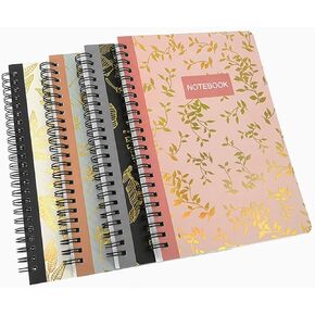 ALIMITOPIA Spiral Notebook Journal,Wirebound Ruled Sketch Book NotePad Diary Memo Planner,A5 Size(8.3X5.7) & 80 sheets (Leaf)