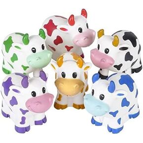 Cow Rubber Water Squirting Toys | 12 Pack