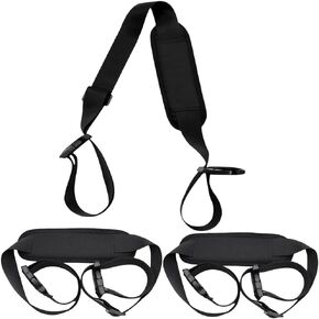 3 Pcs Carry Strap for Beach Chair,Adjustable Beach Chair Backpack Straps,Replacement Universal Folding Chair Carry Strap for Beaches Camping Backpacking Picnics Foldable Bikes Outdoor (Black)