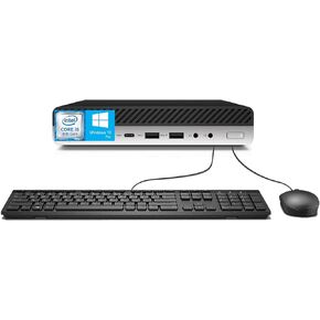HP EliteDesk 800 G4 Mini Desktop Computer PC, Core i5-8500T up to 4.1GHz, 16GB RAM, 512GB SSD, Wi-Fi, Bluetooth, USB 3.0, HDMI, Wired Keyboard&Mouse, Windows 11 Pro (Renewed)