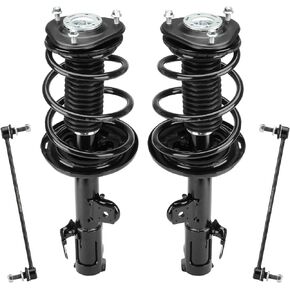 Front Strut Assembly & Sway Bar Links for 2006-2012 Toyota Rav4 2.4L & 2.5L, Shock Absorbers Replace 172276 172275 4PCS