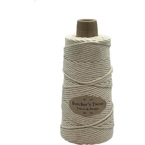 Twine by Design Butchers Cooking Twine, Food Safe, Strong 22 PLY, 328 Feet