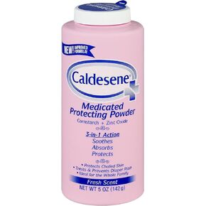 Caldesene Medicated Protecting Powder with Zinc Oxide & Cornstarch-Talc Free, 5 Ounce (6 Pack)