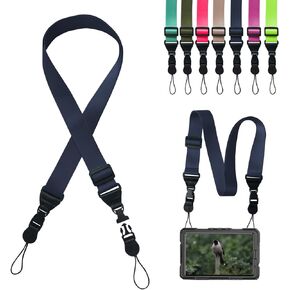 Adjustable Shoulder Strap:Comfortable iPad Strap Nylon Neck Lanyard for iPad/Samsung Tablet Case,Camera Binocular Crossbody Laptop Luggage Bag(Grey)