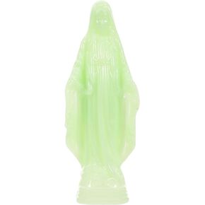Our Lady of Lourdes Statue Virgin Statues Glow in The Dark Our Lady of Grace Statue Luminous Catholic Religious Figurines Jesus Mom Figure for Church Mothers Day Decorations