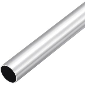 DMiotech (25mm OD x 23mm ID) 6061 Aluminum Round Tube 300mm Length Industry Metal Tubing for Machinery Frame Construction DIY Projects