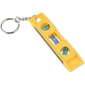 Yellow Bubble Level with Keychain Magnetic Torpedo Level Measuring Tool,Plumb/Level/45-Degree Measuring Level Bubble Fashion Measuring and Layout Tools Car Keychains