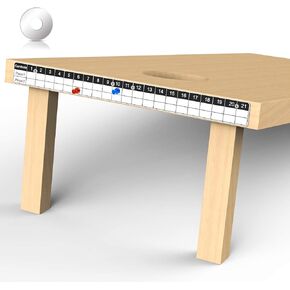 Corn Hole Game Magnetic Scoreboard with Round Flat Washer, Durable Scoreboard, Easy to Install Keep Track of The Score, White & Black
