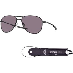 Oakley Contrail OO4147 Pilot Sunglasses for Men + BUNDLE Accessory Leash + BUNDLE with Designer iWear Care Kit