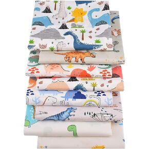 8 Pcs Quilting Fabric by The Yard,Cotton Fabric Bundles Patchwork for Dressmaking Clothes,Fat Quarters Material for Sewing Crafting