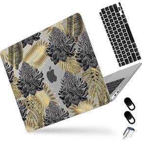 MEEgoodo for MacBook Air 13 inch Case 2021 2020 2019 2018, Cover Fit Model A2337 M1 A2179 A1932, Flexible Crystal Case for 13.3-inch Laptop, Hard Shell Cases for MacBook Air M1,Glowing Lines Full Moon