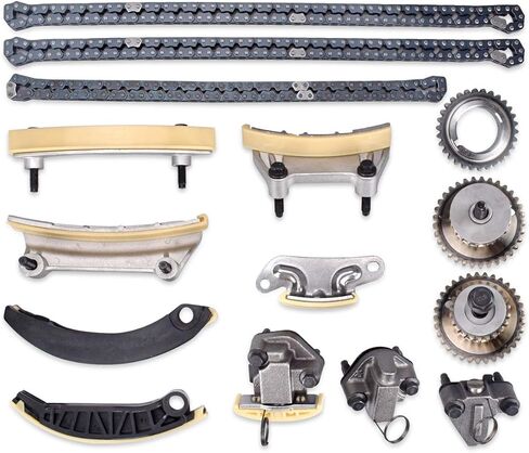 PUENGSI 9-0753S Engine Timing Chain Kit, Timing Chain Set Camaro Timing Kit Compatible with 2.8L 3.0L 3.6L Chevy Equinox Malibu Traverse GMC Acadia Buick Enclave Lacrosse Cadillac CTS SRX in Saudi Arabia