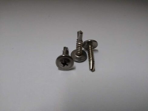 100-حزمة 8-18 × 3/4 فيليبس تعديل رأس الجمالون كامل الموضوع الذاتي الحفر المسمار 410 الفولاذ المقاوم للصدأ BC-0812KPM410 in Kuwait