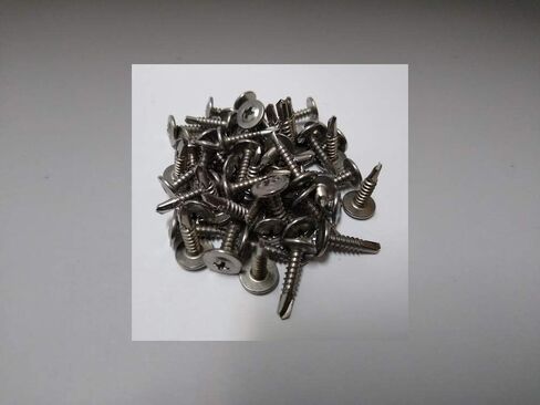 100-حزمة 8-18 × 3/4 فيليبس تعديل رأس الجمالون كامل الموضوع الذاتي الحفر المسمار 410 الفولاذ المقاوم للصدأ BC-0812KPM410 in Kuwait