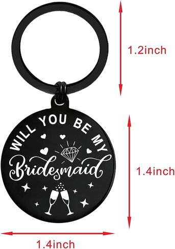 Bridesmaid Proposal Gifts for Maid of Honor, Will You Be My Bridesmaid Keychain in Saudi Arabia