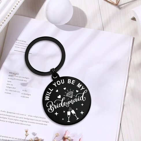 Bridesmaid Proposal Gifts for Maid of Honor, Will You Be My Bridesmaid Keychain in Saudi Arabia
