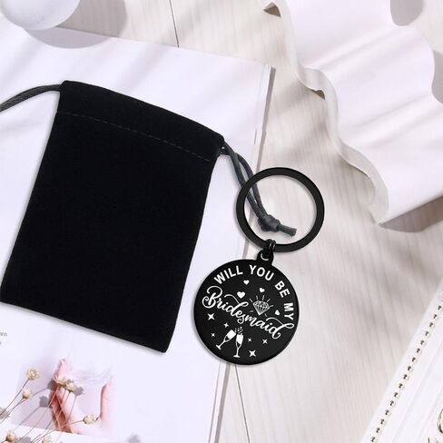 Bridesmaid Proposal Gifts for Maid of Honor, Will You Be My Bridesmaid Keychain in Saudi Arabia