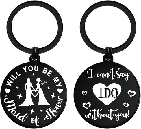 Bridesmaid Proposal Gifts for Maid of Honor, Will You Be My Bridesmaid Keychain in Saudi Arabia