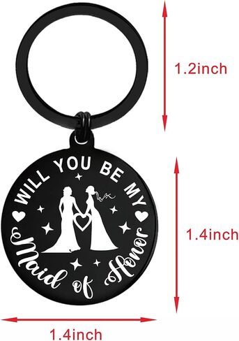 Bridesmaid Proposal Gifts for Maid of Honor, Will You Be My Bridesmaid Keychain in Saudi Arabia