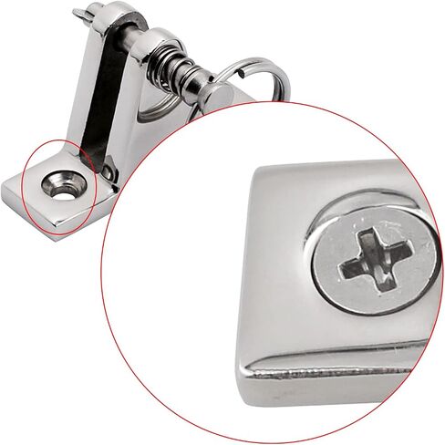 SHENGHUISS Boat Bimini Top Deck Hinge Fitting Concave Base Marine 316 Stainless Steel Bimini Top Hardware,Bimini Top 90° Hinge Bimini Brackets with Quick Release Pins in Saudi Arabia