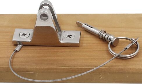 SHENGHUISS Boat Bimini Top Deck Hinge Fitting Concave Base Marine 316 Stainless Steel Bimini Top Hardware,Bimini Top 90° Hinge Bimini Brackets with Quick Release Pins in Saudi Arabia