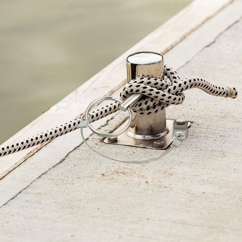 دبوس سريع التحرير من الفولاذ المقاوم للصدأ 316 مع كابل حبل يمنع فقدان قطر 1/4 بوصة بيميني دبوس علوي ملحقات القارب توريد الأجهزة البحرية (4) in Kuwait