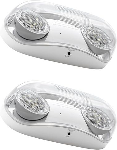 Outdoor Rated High Output White LED Emergency Light (Bug Eyes) with Battery Backup, Wet Location Listed, 90-Minute Minimum Capacity, 120V-277V | 1 PACK in Kuwait