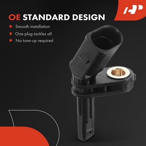 A-Premium ABS Wheel Speed Sensor Compatible with Volkswagen & Audi & Porsche & Seat Models - Jetta, Jetta City, Passat, Passat CC, Golf, Tiguan, Beetle, A3, A3 Quattro, CC, Eos, GTI, TT - 2-PC Set in Saudi Arabia