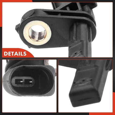 A-Premium ABS Wheel Speed Sensor Compatible with Volkswagen & Audi & Porsche & Seat Models - Jetta, Jetta City, Passat, Passat CC, Golf, Tiguan, Beetle, A3, A3 Quattro, CC, Eos, GTI, TT - 2-PC Set in Saudi Arabia