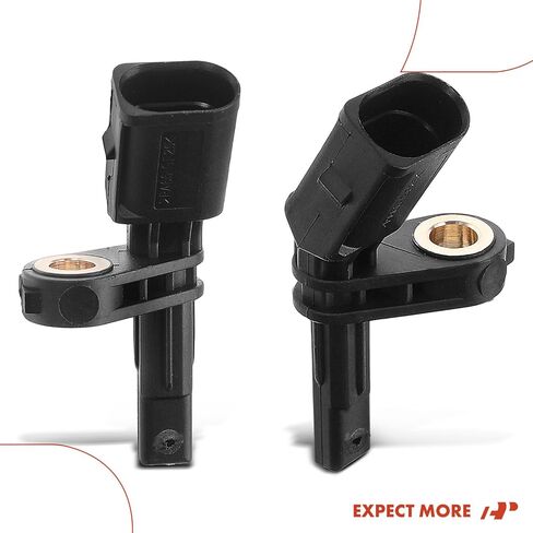 A-Premium ABS Wheel Speed Sensor Compatible with Volkswagen & Audi & Porsche & Seat Models - Jetta, Jetta City, Passat, Passat CC, Golf, Tiguan, Beetle, A3, A3 Quattro, CC, Eos, GTI, TT - 2-PC Set in Saudi Arabia