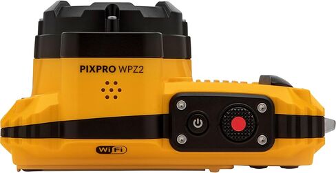 كاميرا Kodak PIXPRO WPZ2 متينة مقاومة للماء والصدمات والغبار واي فاي رقمية 16 ميجابكسل 4X زووم بصري 1080 بيكسل كاميرا فيديو عالية الدقة 2.7 بوصة LCD (أصفر) + بطاقة 32 جيجابايت + حافظة + حزام عائم + حزمة in Kuwait