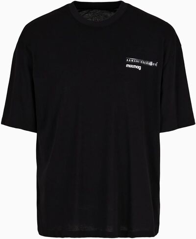 Emporio Armani Men's Comfort Fit Limited Edition Cotton Armani Exchange X Mix Mag Tee in Saudi Arabia