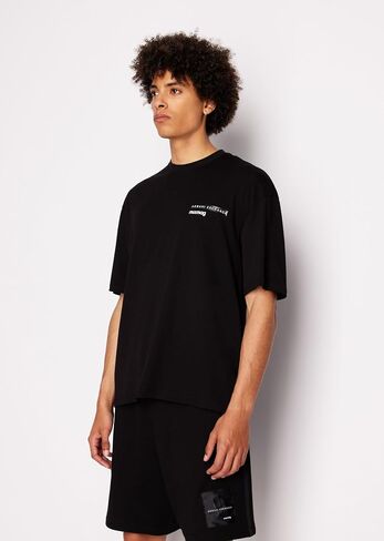 Emporio Armani Men's Comfort Fit Limited Edition Cotton Armani Exchange X Mix Mag Tee in Saudi Arabia