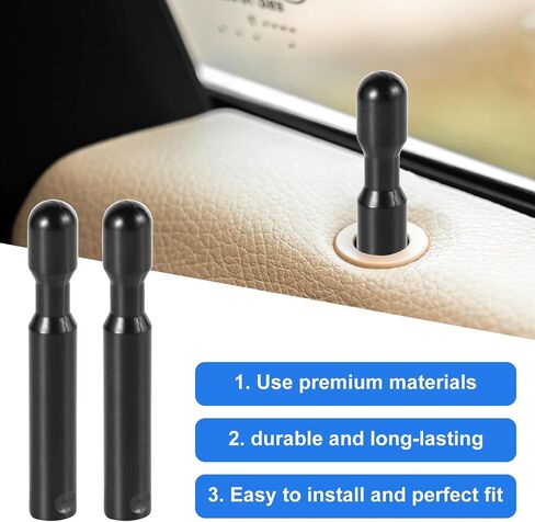 2pcs Car Door Lock Knobs, Auto Inner Door Lock Pull Pin Cap Compatible with F-150, OEM Number FODZ-5421850-A, F150 Accessories Car Replacement Accessories for Most Cars in Saudi Arabia