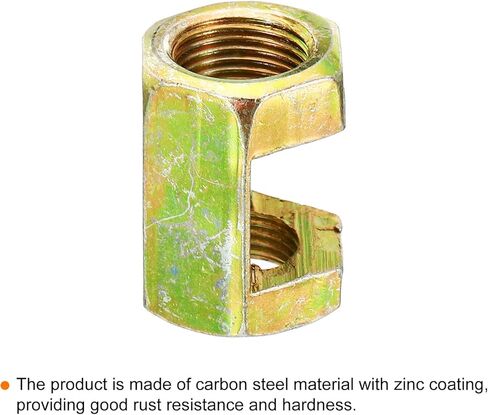 PATIKIL 1/8IP to M12x1mm Hex Coupling Nut, 10 Pack Female Thread Connector 25mm Hexagonal Sleeve Nut Rod Bar Stud Tube Joint Adapter Hardware for Lamp Repair in Saudi Arabia