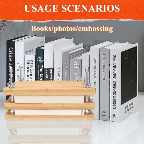 طقم تجليد الكتب من الخيزران الخشبي من rcqeuiol لمستلزمات تجليد الكتب، آلة تجليد الكتب DIY، آلة تجليد الكتب مع 24 عصابات رأس لتجليد الكتب الملونة in Kuwait