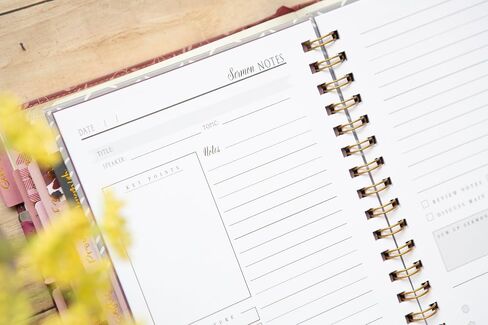 Sermon Notes Notebook, Sprial Sermon Notes Notebook, Hardcover Sermon Notes Notebook, Church Notes Notebook, Church Notes Journal, Teens, Christian gifts for women (Dark Floral Sermon Notes) in Saudi Arabia