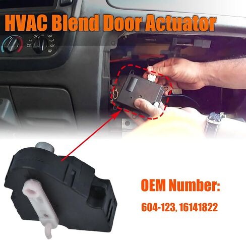 استبدال مشغل باب الهواء المزيج HVAC A/C لـ 1992-1999 LeSabre 88 98 LSS ريجنسي بونتياك بونفيل كاديلاك ديفيل بروغام فليتوود 604-123 in Saudi Arabia