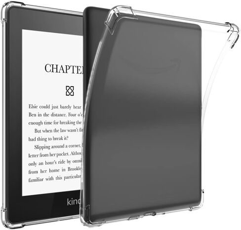 T Tersely Crystal Clear Case Cover for All-New Kindle Paperwhite (11th Generation-2021, 6.8 inch) or Kindle Paperwhite Signature Edition, Shockproof Thin Silicone Case (Transparent) in Saudi Arabia