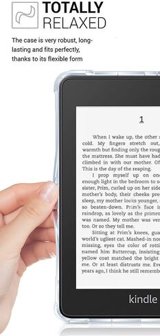 T Tersely Crystal Clear Case Cover for All-New Kindle Paperwhite (11th Generation-2021, 6.8 inch) or Kindle Paperwhite Signature Edition, Shockproof Thin Silicone Case (Transparent) in Saudi Arabia
