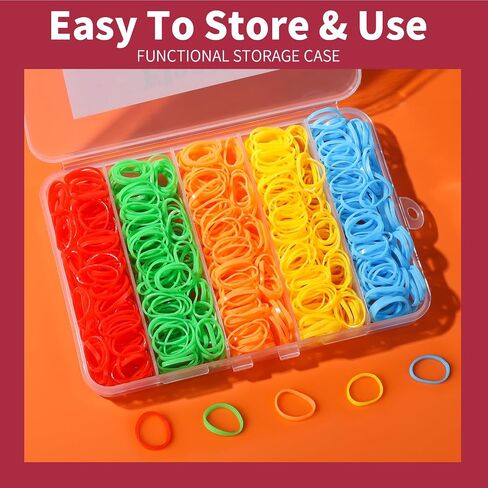 YGDZ Elastic Hair Bands, 5 Colors 600 pcs Hair Ties, Mini Hair Rubber Bands, Elastic Hair Ties for Girl, Ponytail Holders, Hair Accessories for Men, Women, Toddler, Neutral Colors in Saudi Arabia